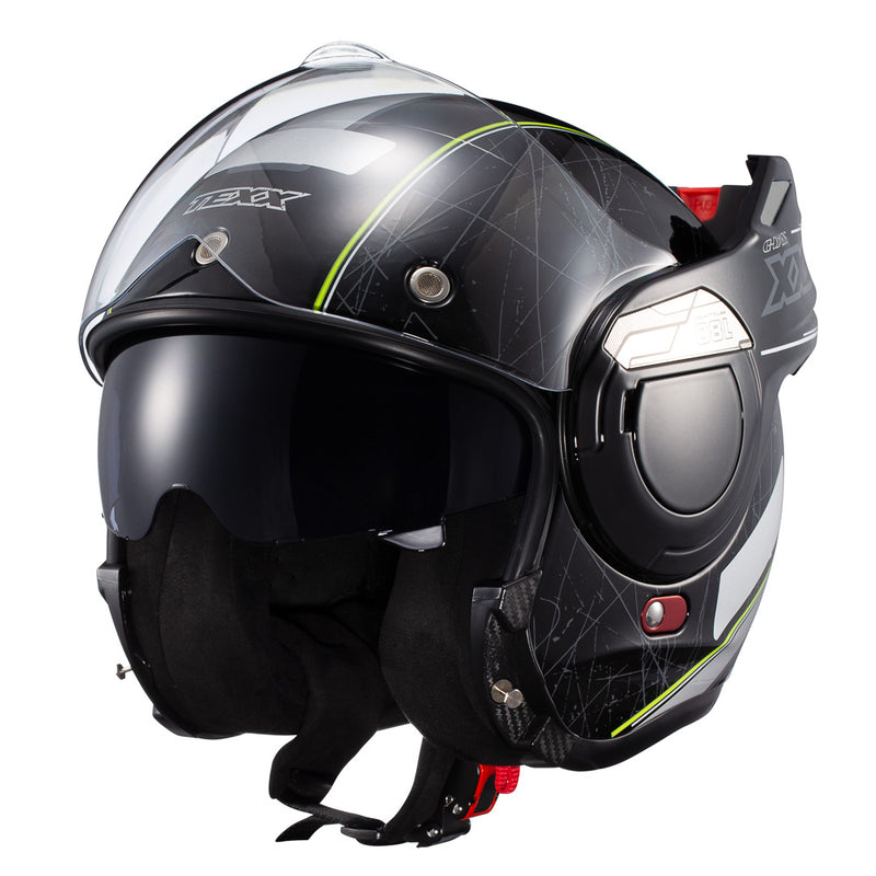 Capacete Texx Esc Stratos  180 Scratched Pret Verd 60