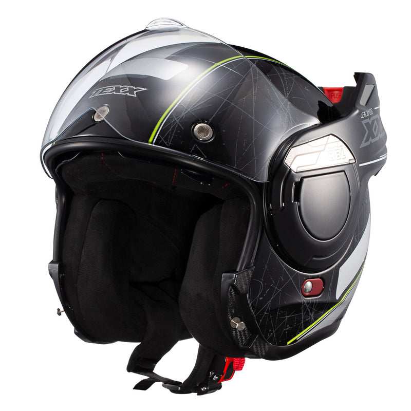 Capacete Texx Esc Stratos  180 Scratched Pret Verd 60