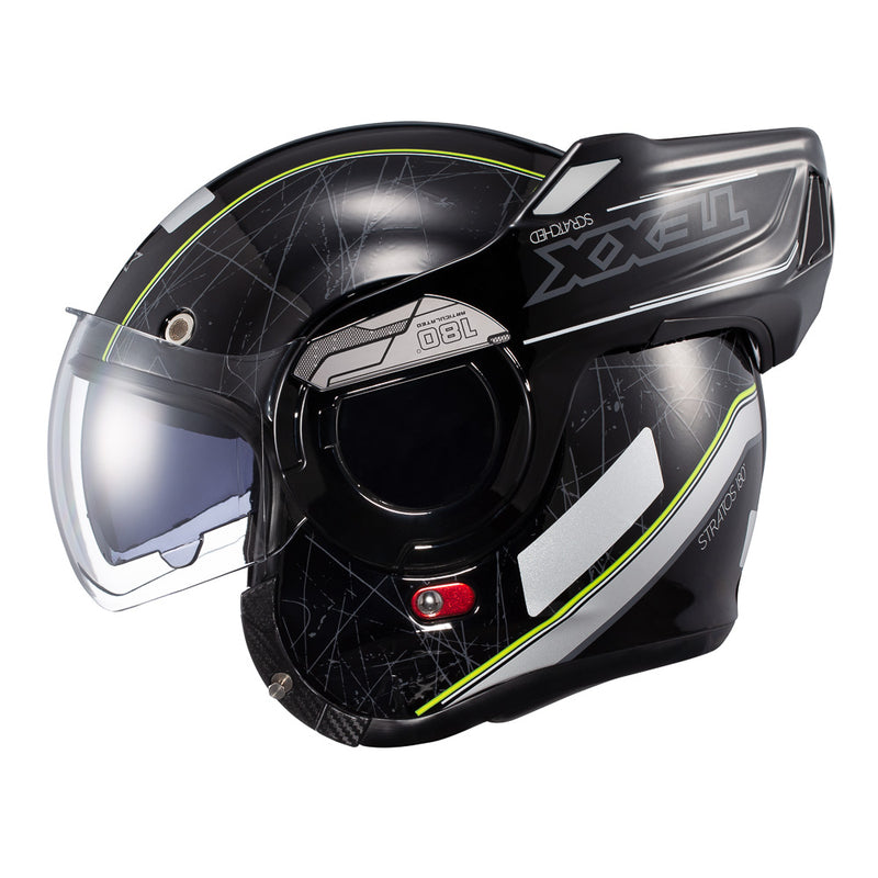 Capacete Texx Esc Stratos  180 Scratched Pret Verd 60