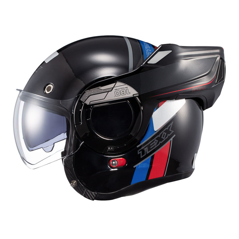 Capacete Texx Esc Stratos  180 Journey Pret Azul Verm 56