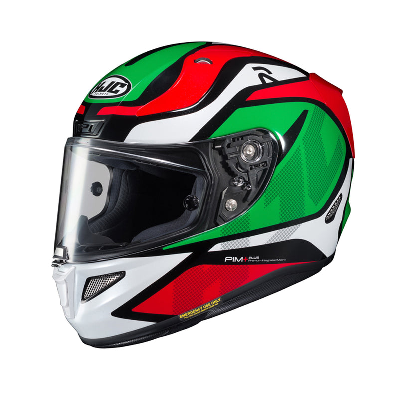 Capacete Hjc Rpha 11 Deroka Verde E Vermelho 59