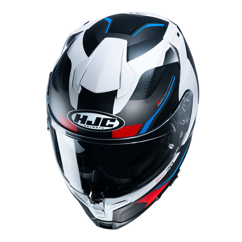 Capacete Hjc Rpha 70 Kosis Preto Branco Azul E Vermelho 55