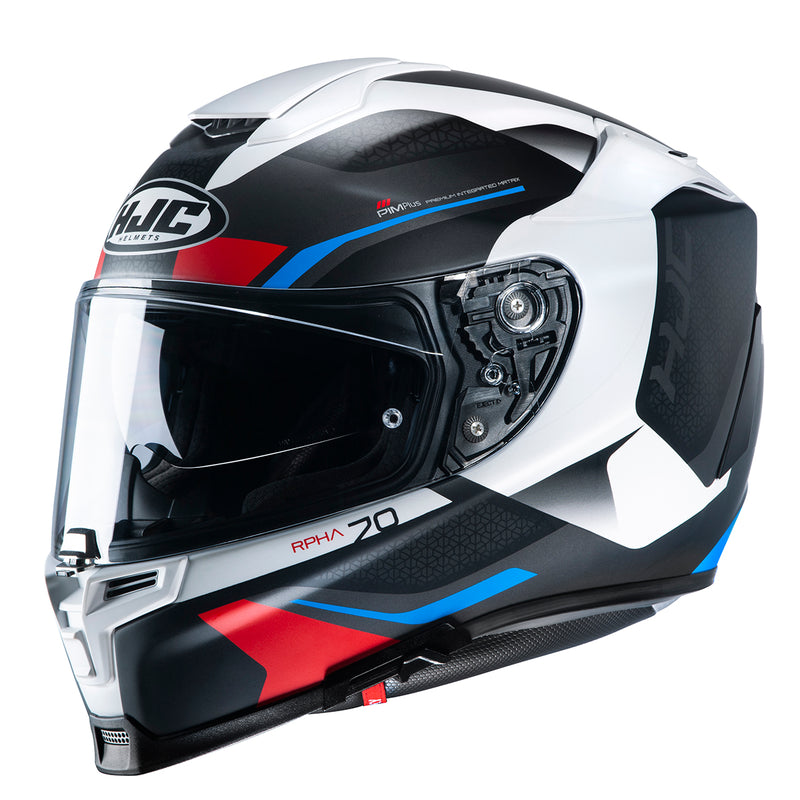 Capacete Hjc Rpha 70 Kosis Preto Branco Azul E Vermelho 56