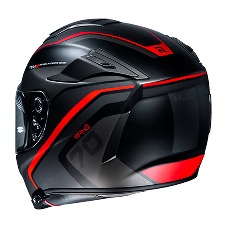 Capacete Hjc Rpha 70 Kroon Preto E Vermelho 58