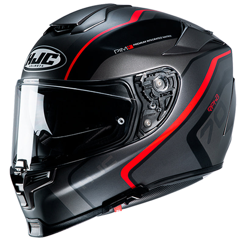 Capacete Hjc Rpha 70 Kroon Preto E Vermelho 58