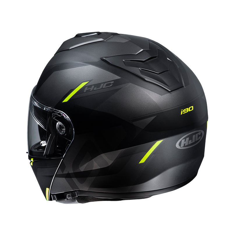 Capacete Hjc I90 Aventa Preto Cinza E Verde 58