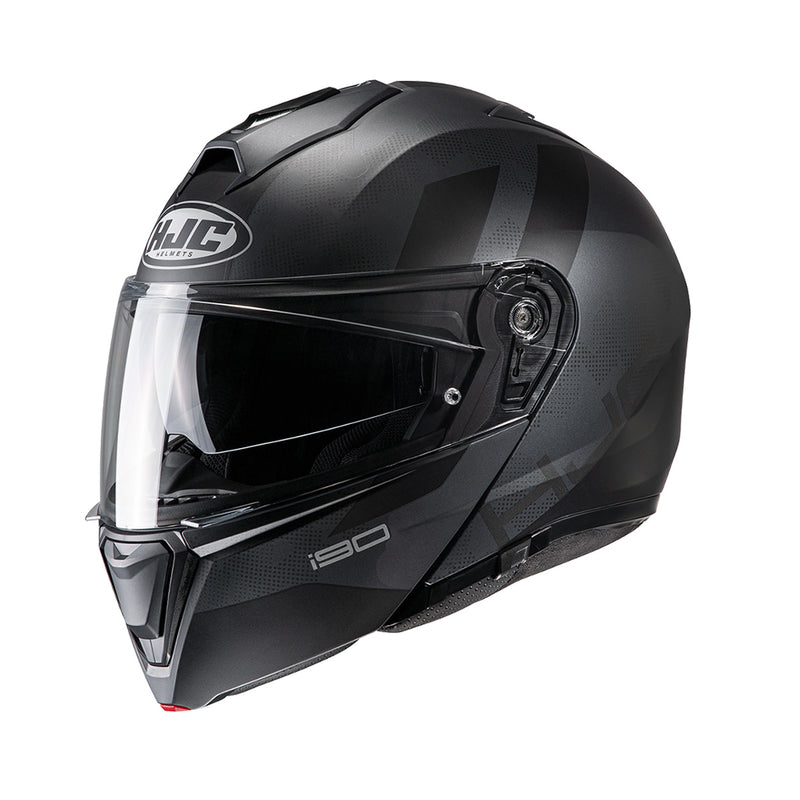 Capacete Hjc I90 Syrex Preto E Cinza 56