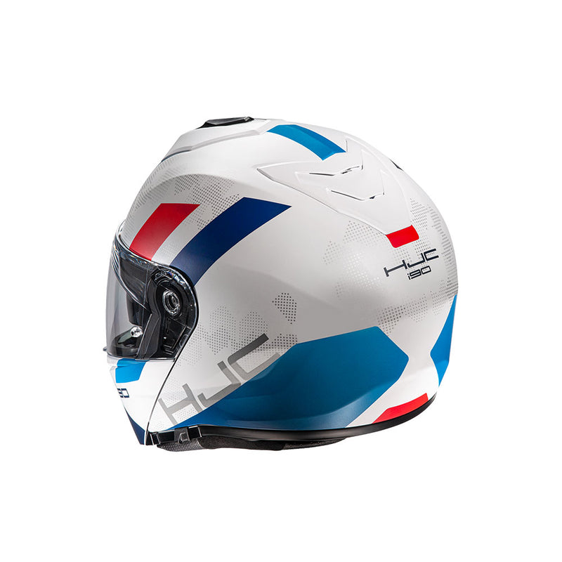 Capacete Hjc I90 Syrex Branco, Azul E Vermelho 58