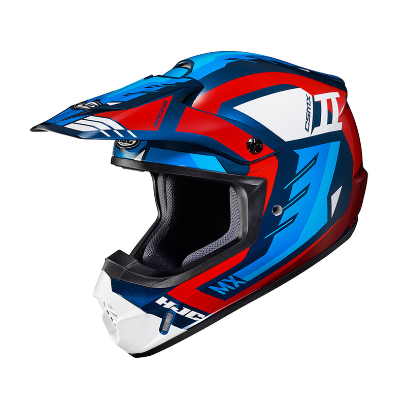 Capacete Hjc Off Csmxii Phyton Azul Vermelho E Branco 58