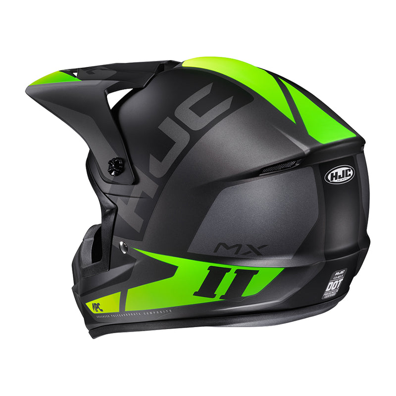 Capacete Hjc Off Csmxii Creed Cinza E Verde 58