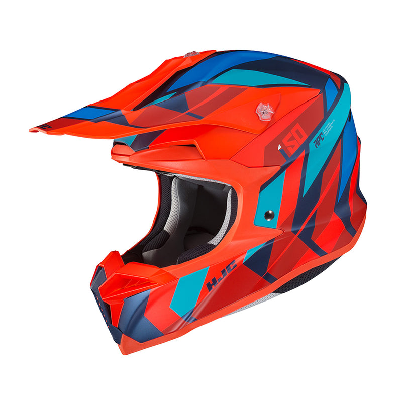 Capacete Hjc Off I50 Vanish Laranja E Azul 58