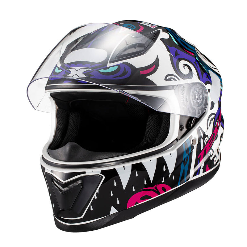 Capacete Texx Fechado Hawk Hunger Rosa Cinz 62