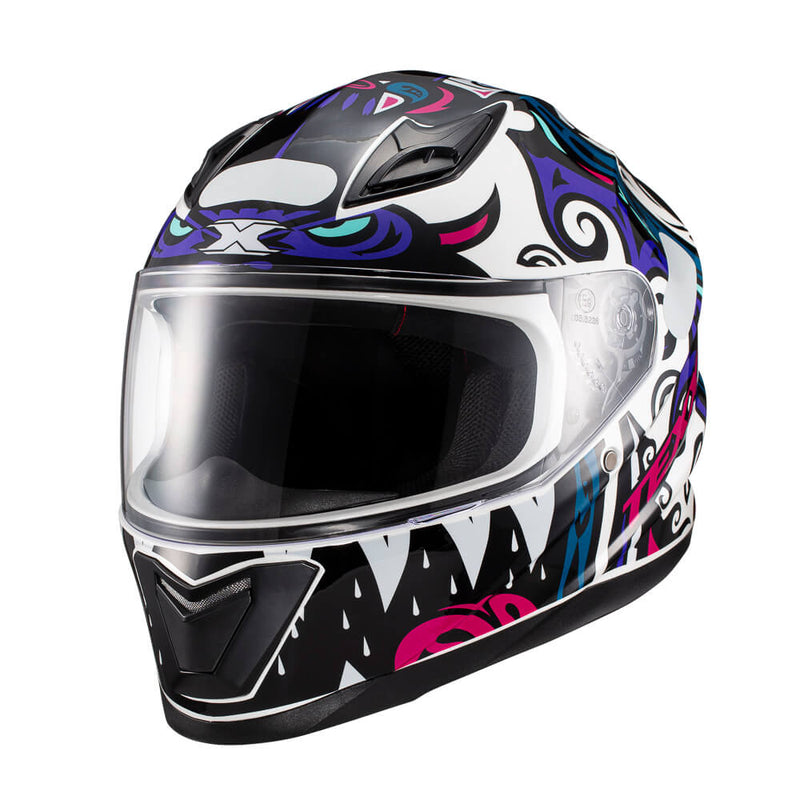 Capacete Texx Fechado Hawk Hunger Rosa Cinz 62