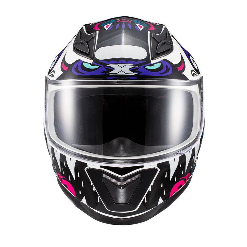 Capacete Texx Fechado Hawk Hunger Rosa Cinz 62