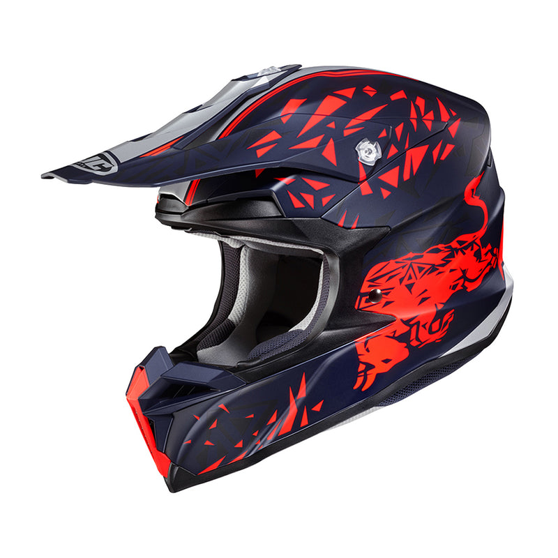 Capacete Hjc Off I50 Red Bull Preto E Vermelho 60