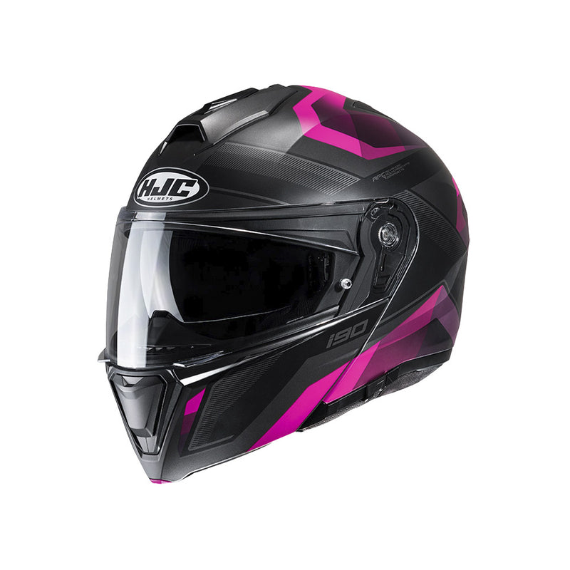 Capacete Hjc I90 Lark Rosa  E Preto 55