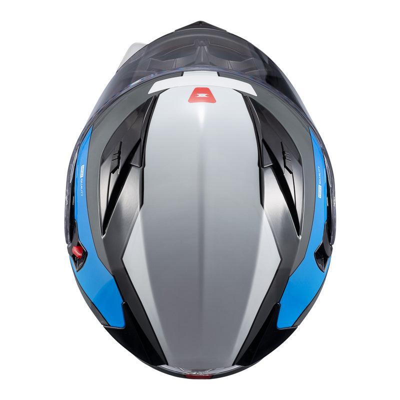 Capacete Texx Escamot Gladiator V3 Reisen Azul Verm Branc 56