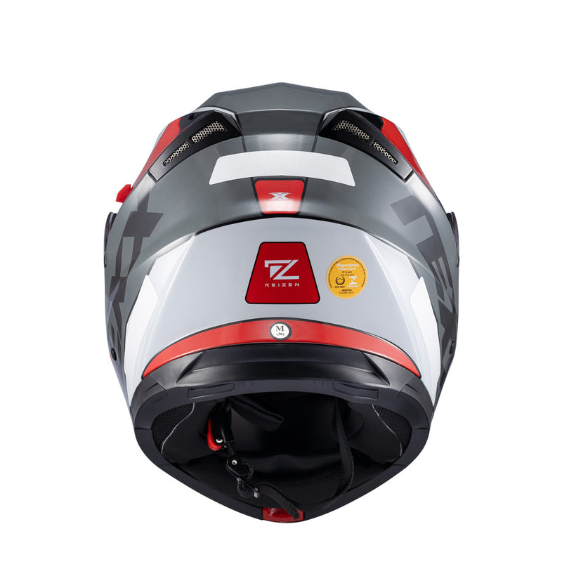 Capacete Texx Escamot Gladiator V3 Reisen Verm Branc 54